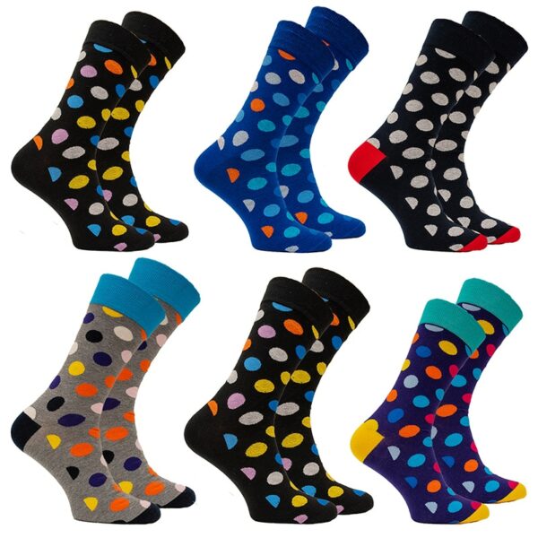 Zestaw Kropkowanych Skarpet | 6 PAR