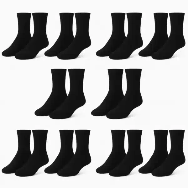 Zestaw Czarnych Skarpet | 10 PAR