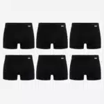Zestaw Klasycznych Bokserek | CZARNE – 6 SZTUK [M-3XL]