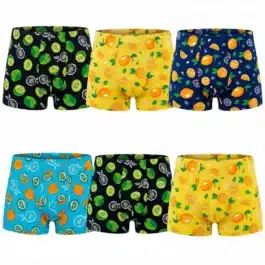 Mix Bambusowych Owocowych Bokserek | 6 SZTUK [M-3XL]