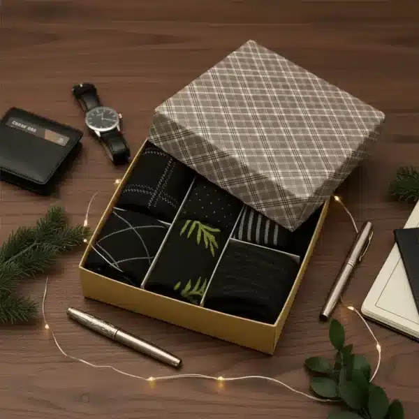 Męskie Pudełko Prezentowe | JASNE - 6 PAR