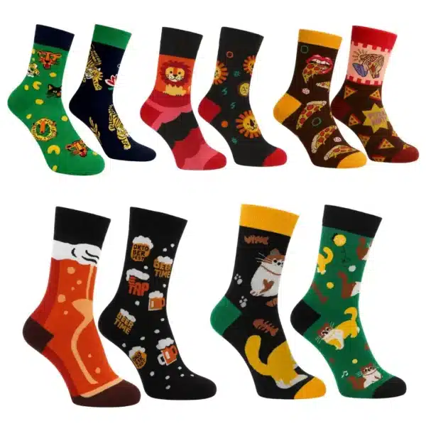 Kocie Skarpety Nie do Pary | 5 PAR [36-46]