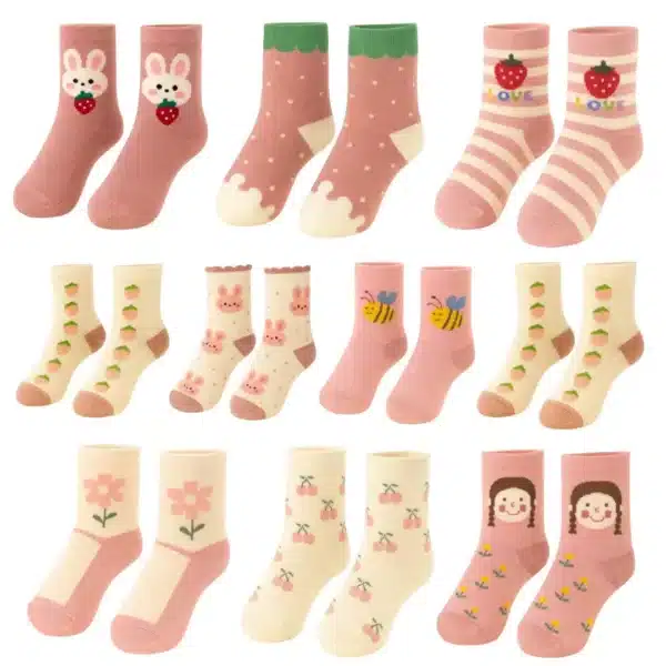 Zestaw Dziewczęcych Skarpet | 10 PAR