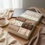 Damskie Pudełko Prezentowe | BRĄZOWE – 6 PAR [35-41]