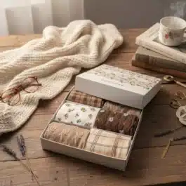 Damskie Pudełko Prezentowe | BRĄZOWE – 6 PAR [35-41]