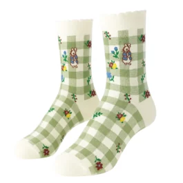 Damskie Pudełko Prezentowe | ZIELONE – 6 PAR [35-41]