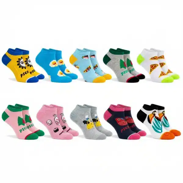 Zestaw Kolorowych Bambusowych Stopek | 10 PAR