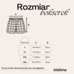 Rozmiarówka luźnych bokserek