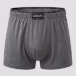 Szare bambusowe bokserki męskie w rozmiarach 4XL-7XL