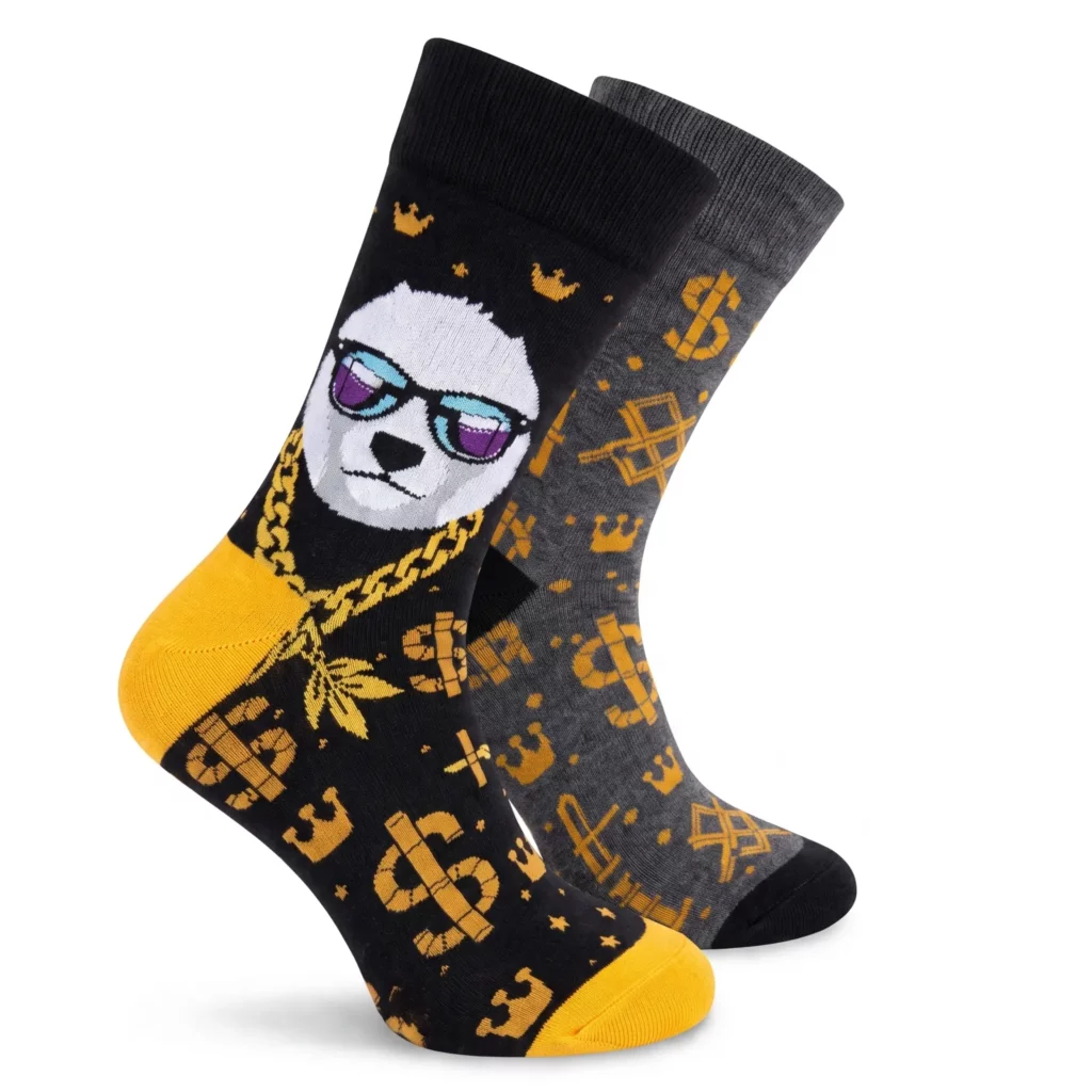 Dzikie skarpety nie do pary - panda